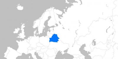 Mapa Běloruska evropě