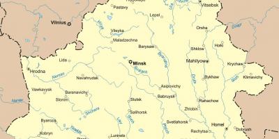 Mapa běloruska